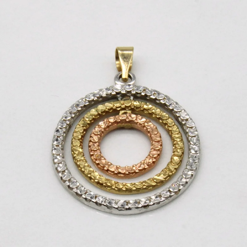 10k Tri Tone Gold Pendant