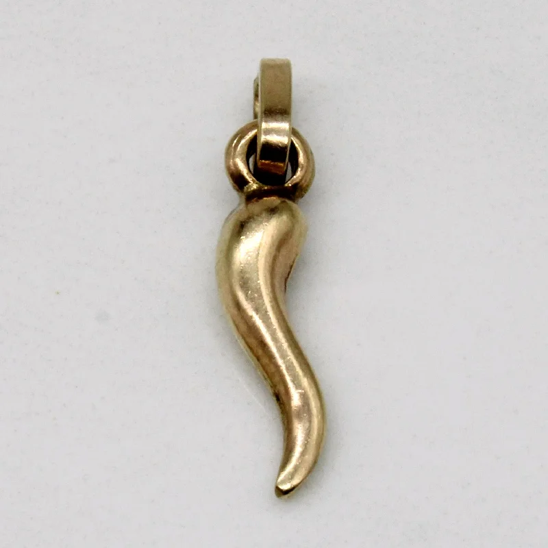 vintage gold engagement ring 10k Yellow Cornicello Charm