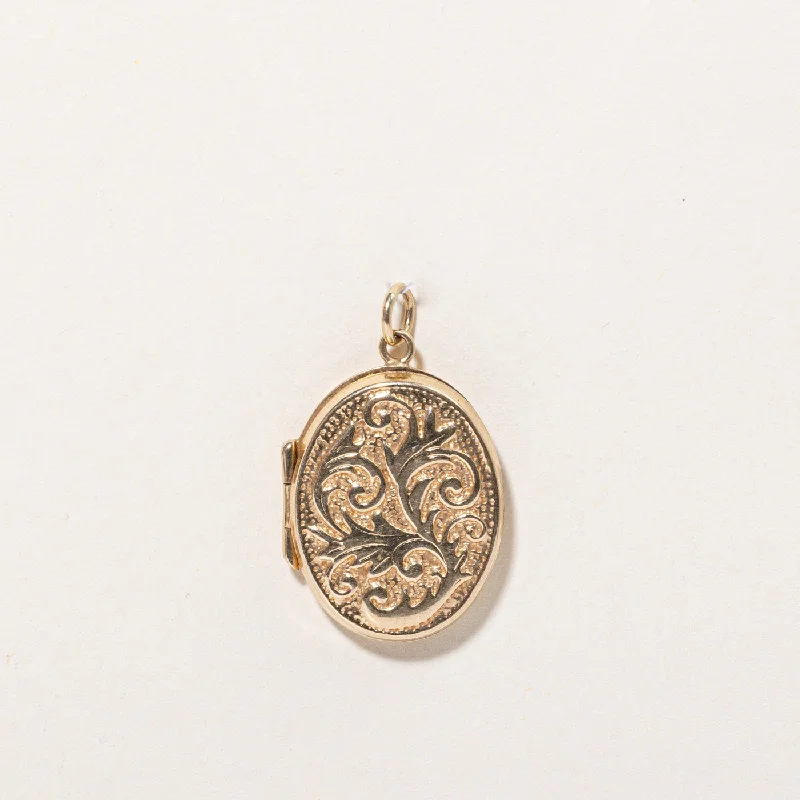 personalized gemstone pendant necklace 10k Yellow Gold Locket