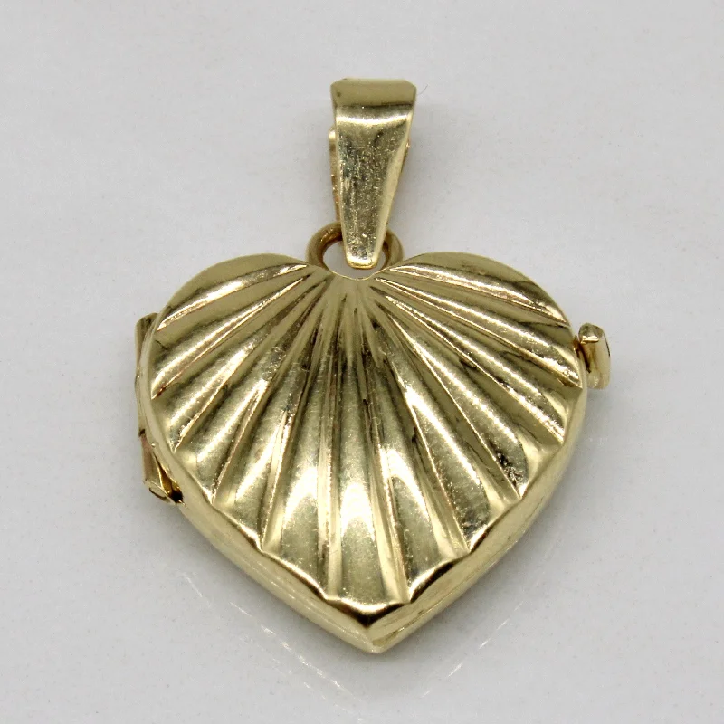 dainty gemstone drop earrings 14k Yellow Gold Heart Locket