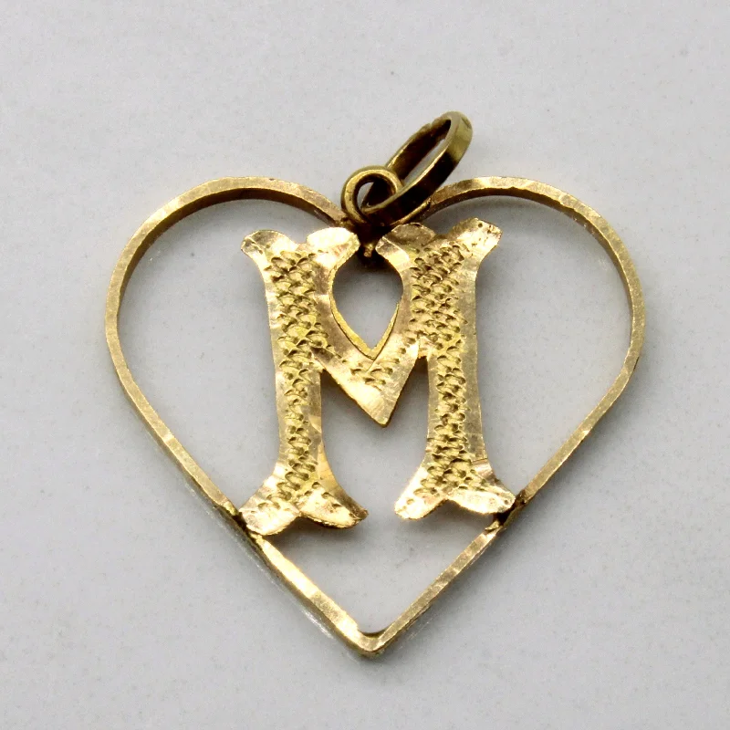 16k Yellow Gold Mother's Heart Pendant