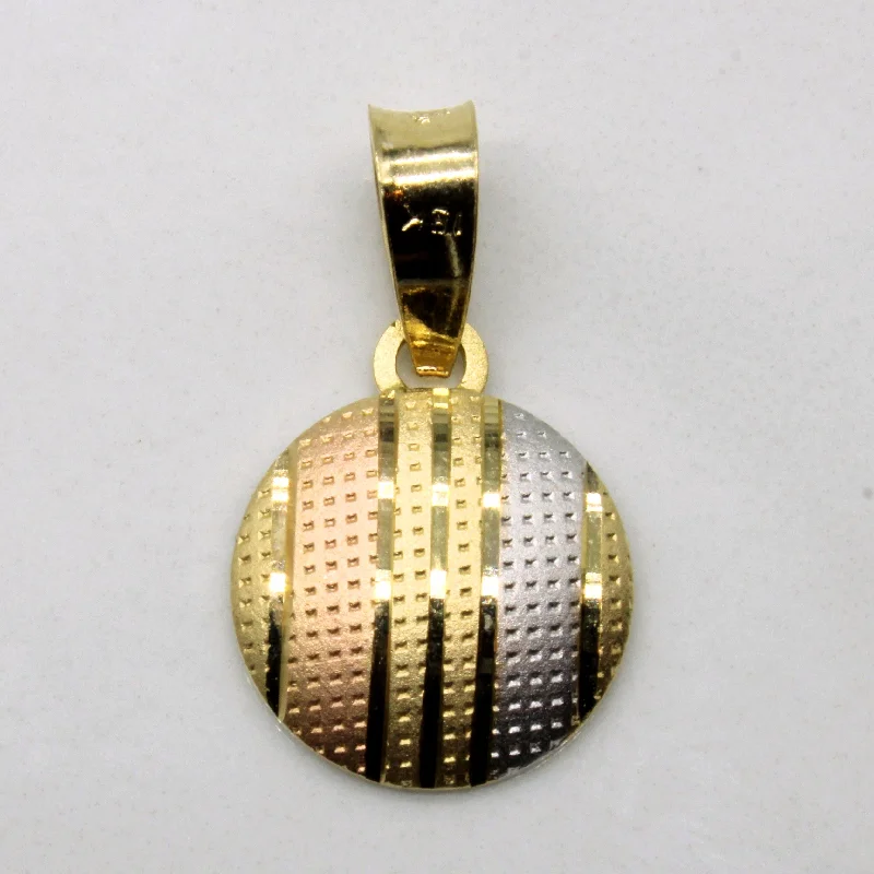 18k Tri Tone Gold Pendant