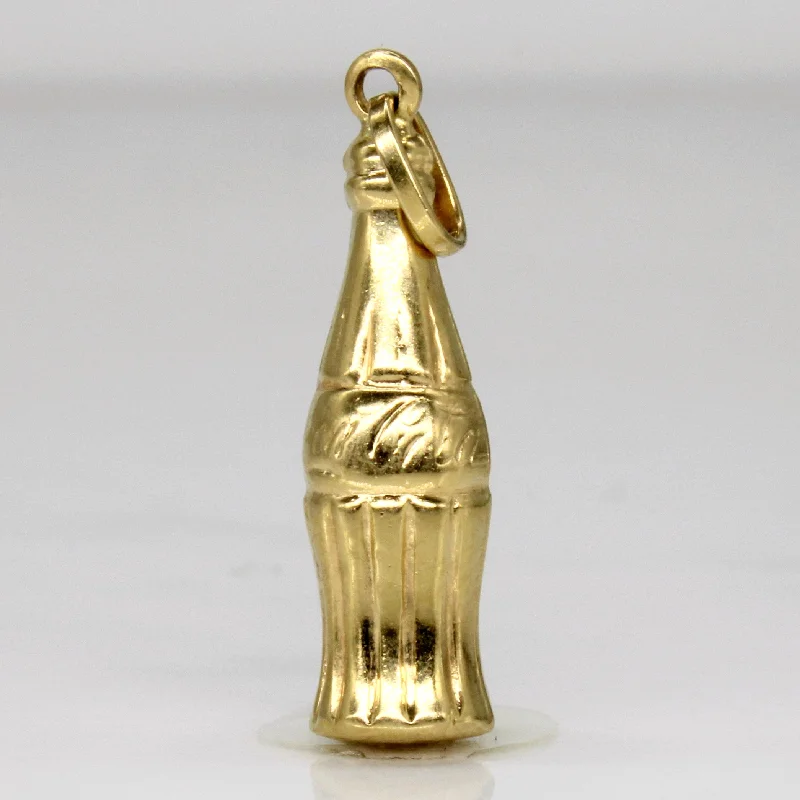 gold opal ring 18k Yellow Gold Coca Cola Bottle Charm