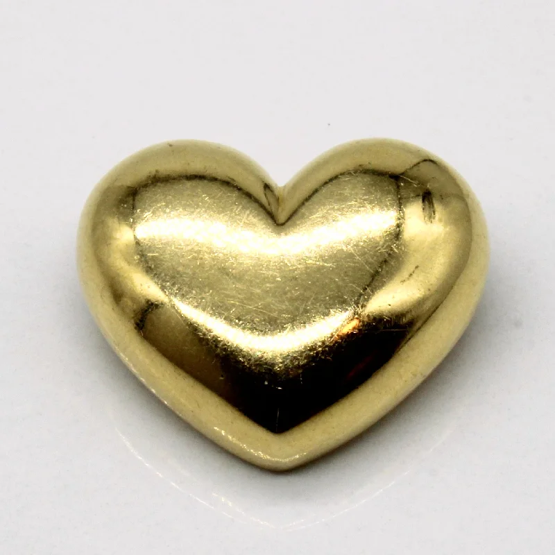 18k Yellow Gold Heart Pendant