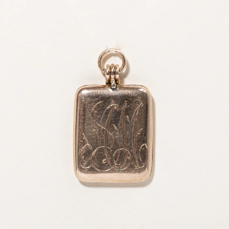 diamond wedding band for women 9k Yellow Gold A.M. Locket