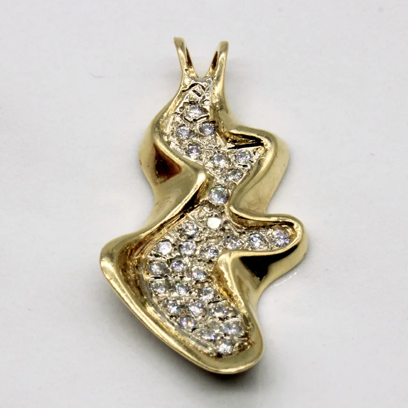 Abstract Diamond Pendant | 0.44ctw |