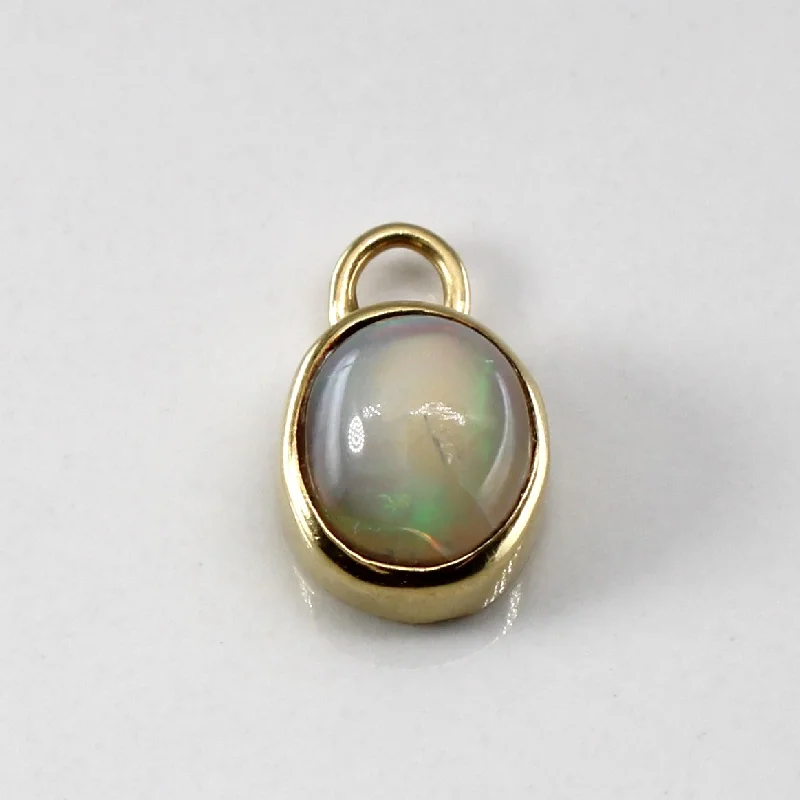 stackable gold bangle set Bezel Set Opal Pendant | 1.00ct |