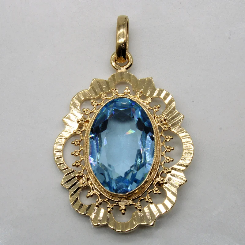 Blue Glass Pendant | 8.25ct |