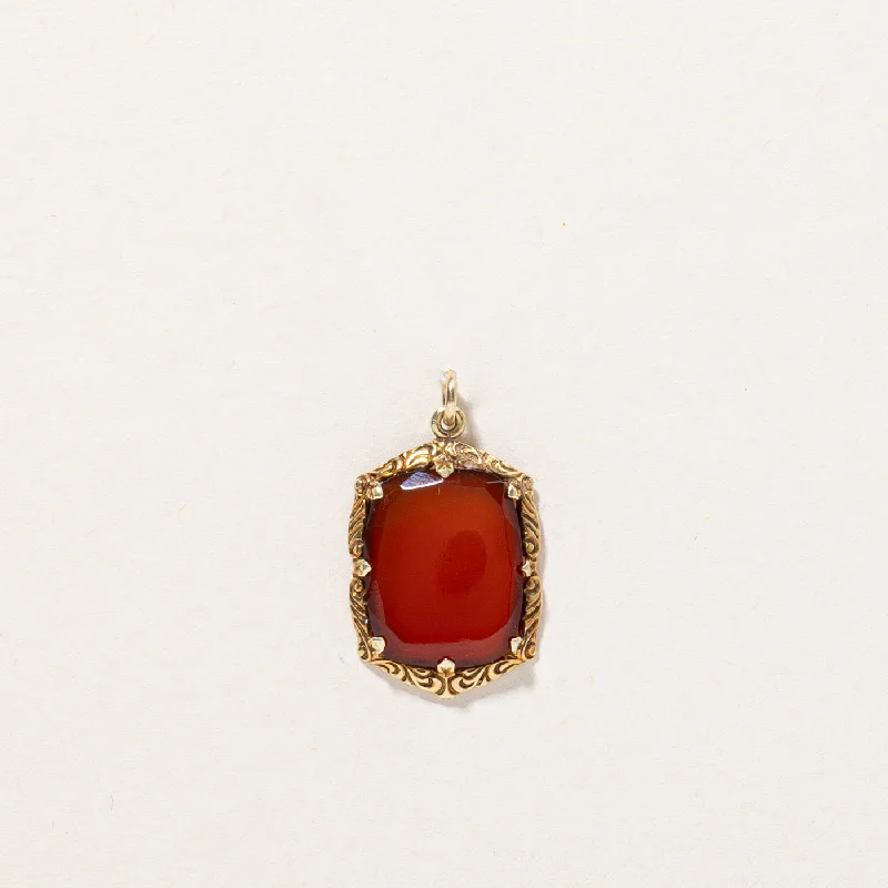 unique blue topaz ring Carnelian Pendant | 1.40ct |