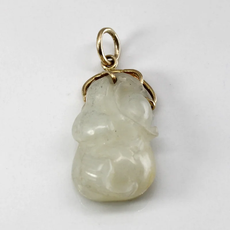 butterfly charm bracelet delicate Carved Jadeite Pendant | 23.00ct |