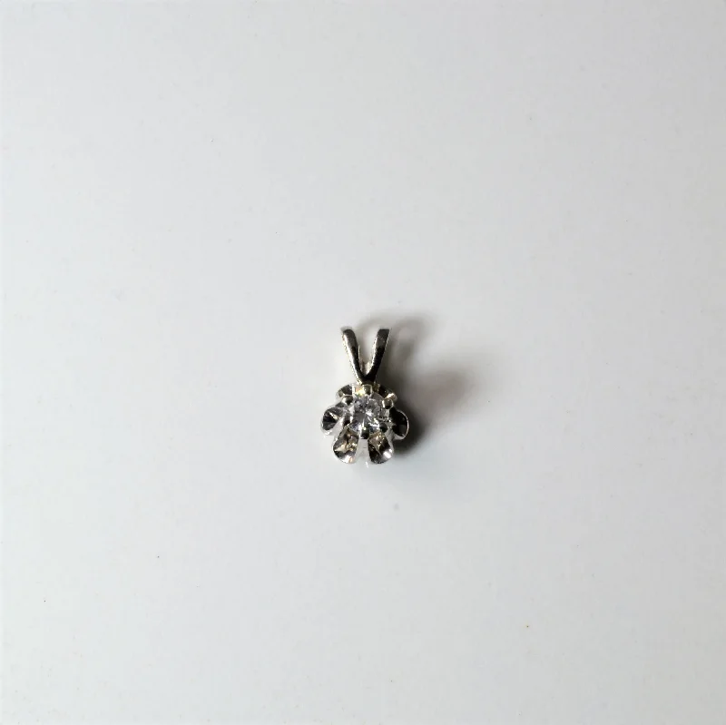 Claw Set Diamond Pendant | 0.10ct |