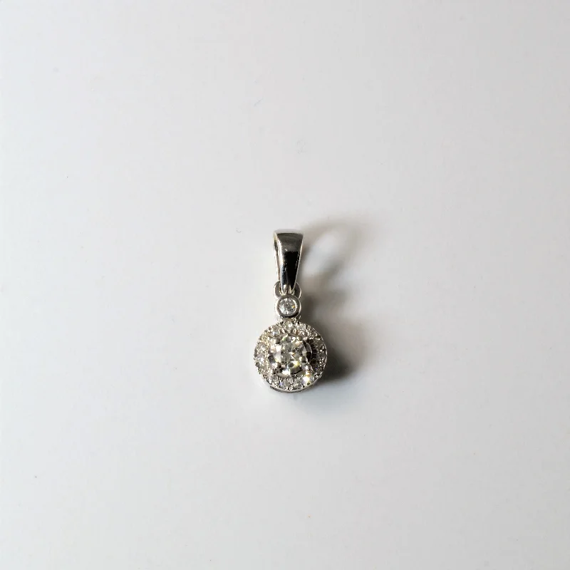 Cluster Diamond Drop Pendant | 0.16ctw |