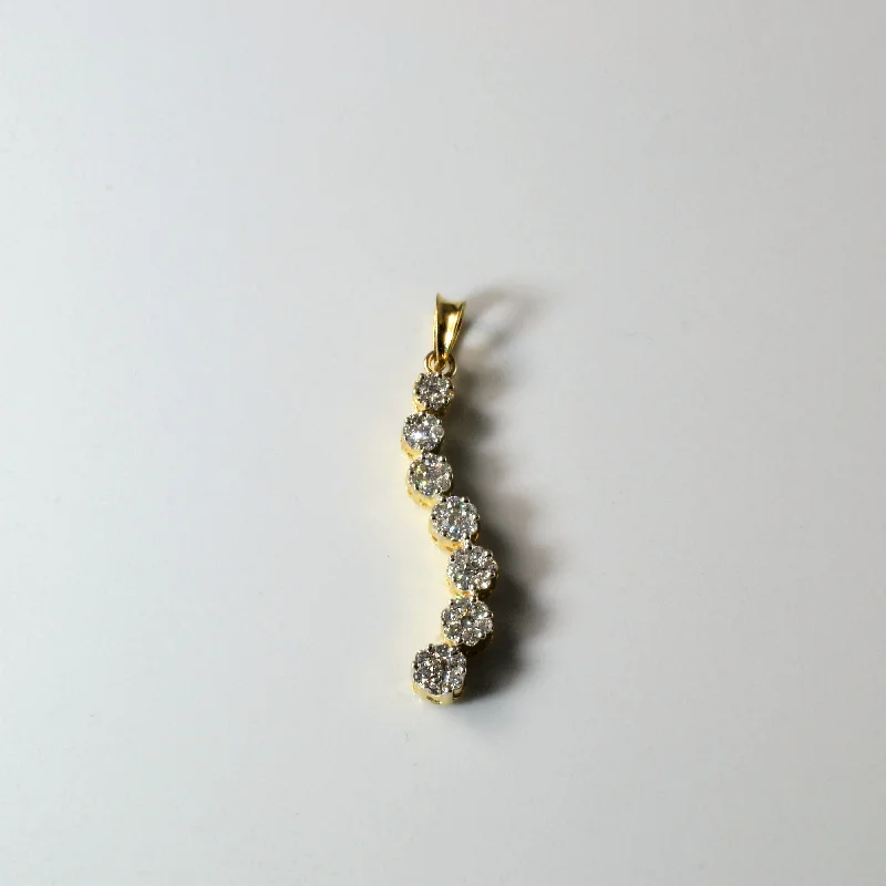 Cluster Diamond Journey Pendant | 0.50ctw |