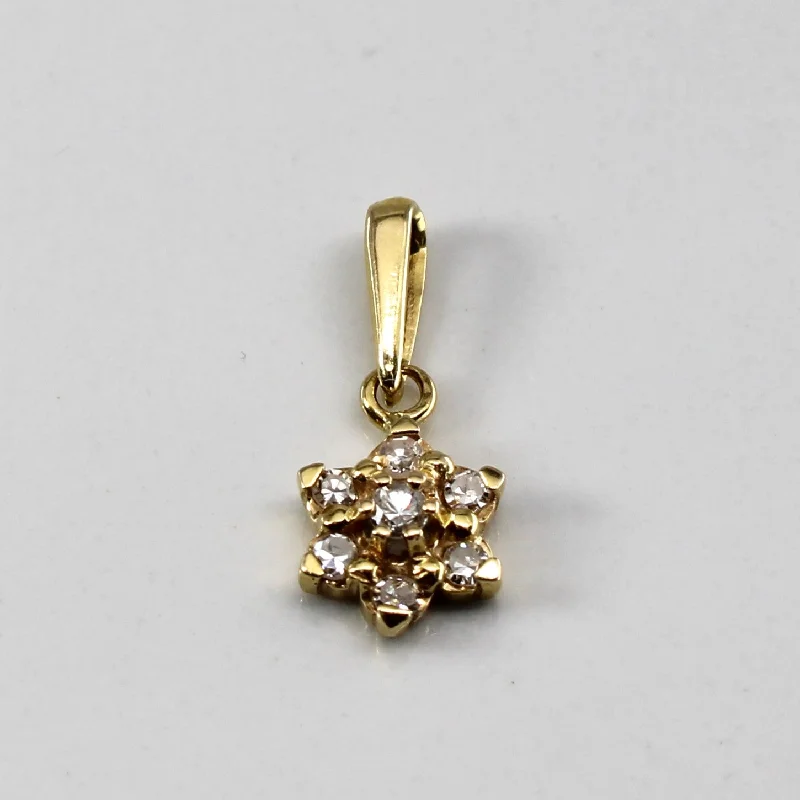elegant marquise diamond ring Cluster Diamond Pendant | 0.16ctw |