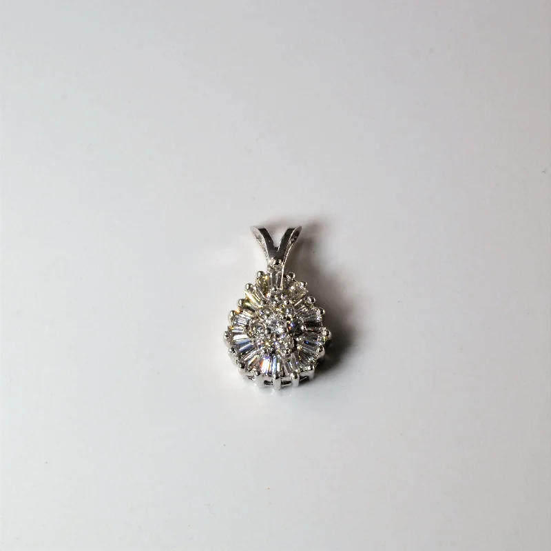 Mixed Cut Diamond Drop Pendant | 0.66ctw |