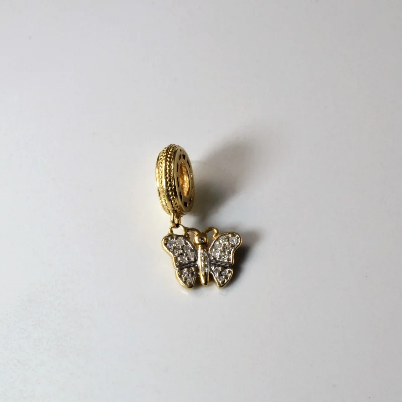 Diamond Butterfly Pendant | 0.08ctw |