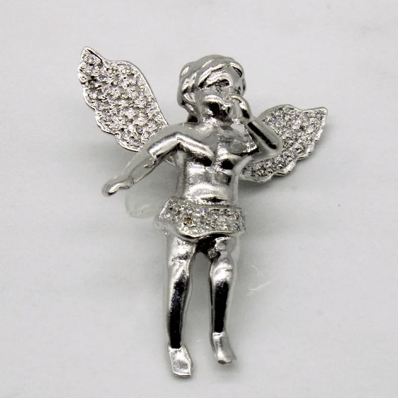 Diamond Cherub Pendant | 0.24ctw |