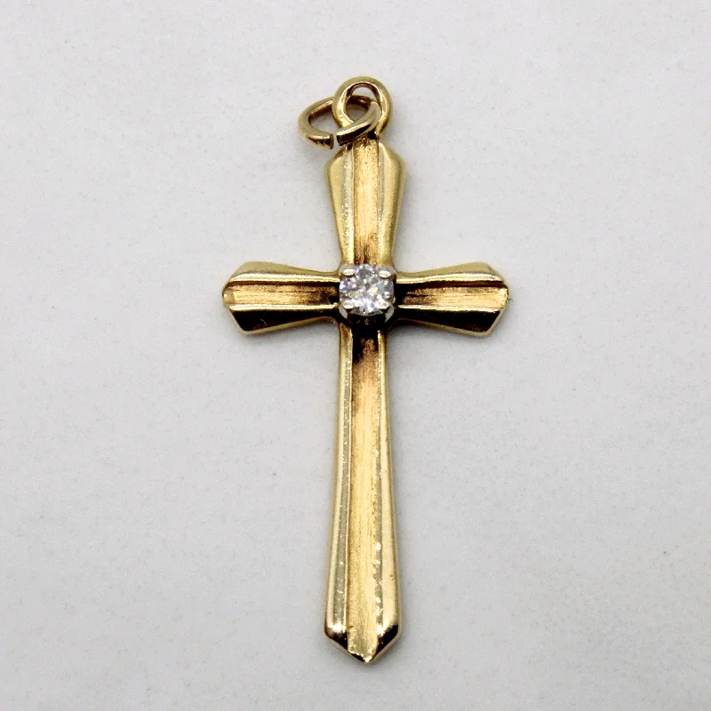 Diamond Cross Pendant | 0.04ct |