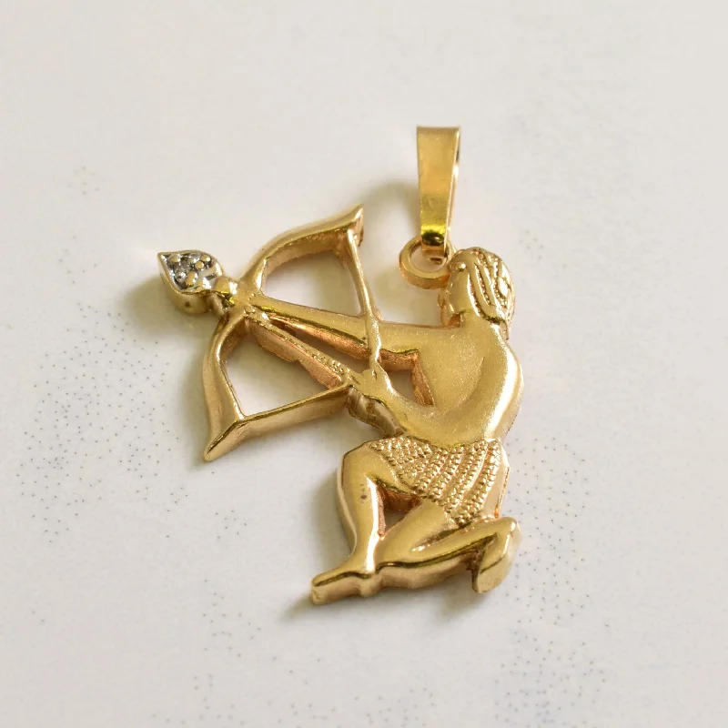 Diamond Cupid Pendant | 0.005ct |