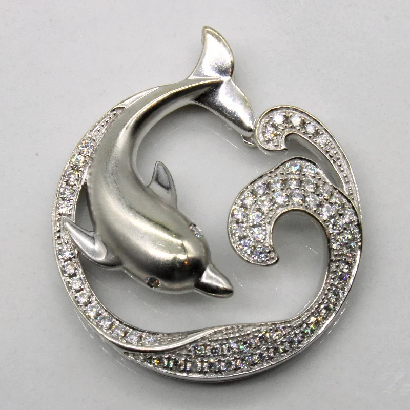 Diamond Dolphin Pendant | 0.33ctw |