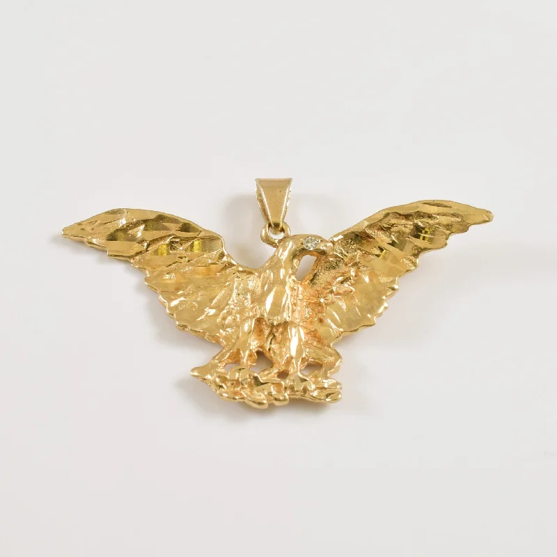 Diamond Eagle Pendant | 0.01ct |