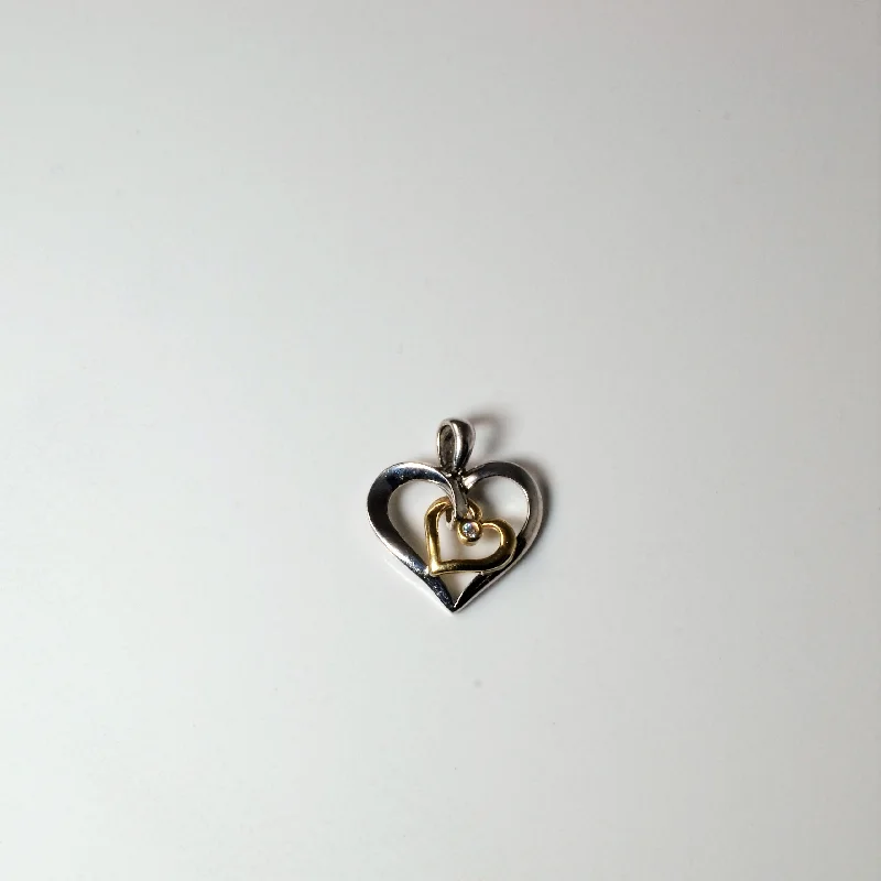 Diamond Heart Pendant | 0.01ct |