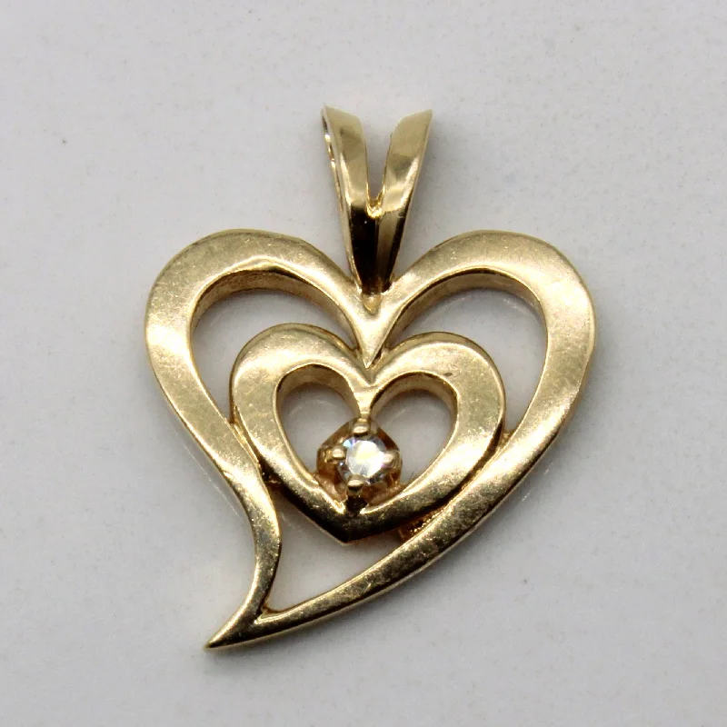 Diamond Heart Pendant | 0.02ct |