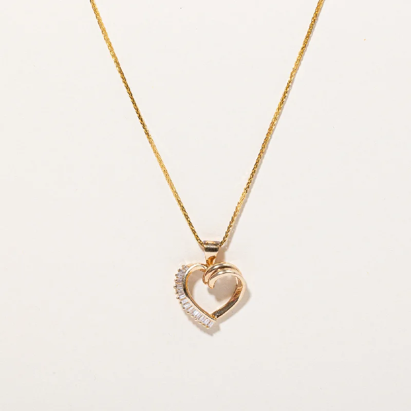sterling silver infinity bracelet Diamond Heart Pendant & Necklace | 0.20ctw | 18" |