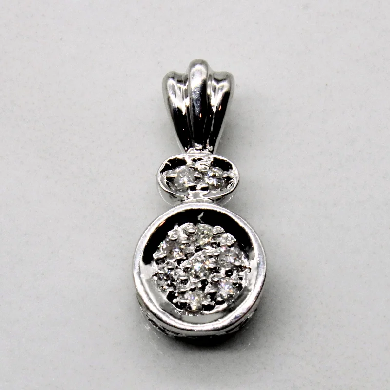 Cluster Set Diamond Pendant | 0.09ctw |