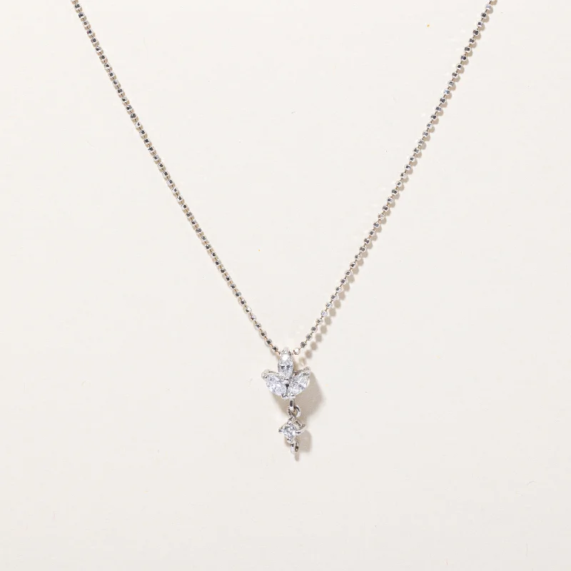 round cut diamond engagement ring Diamond Pendant & Necklace | 0.48ctw | 16" |