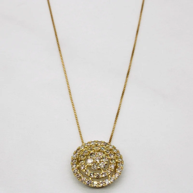 vintage citrine ring Diamond Pendant & Necklace | 0.75ctw | 18" |