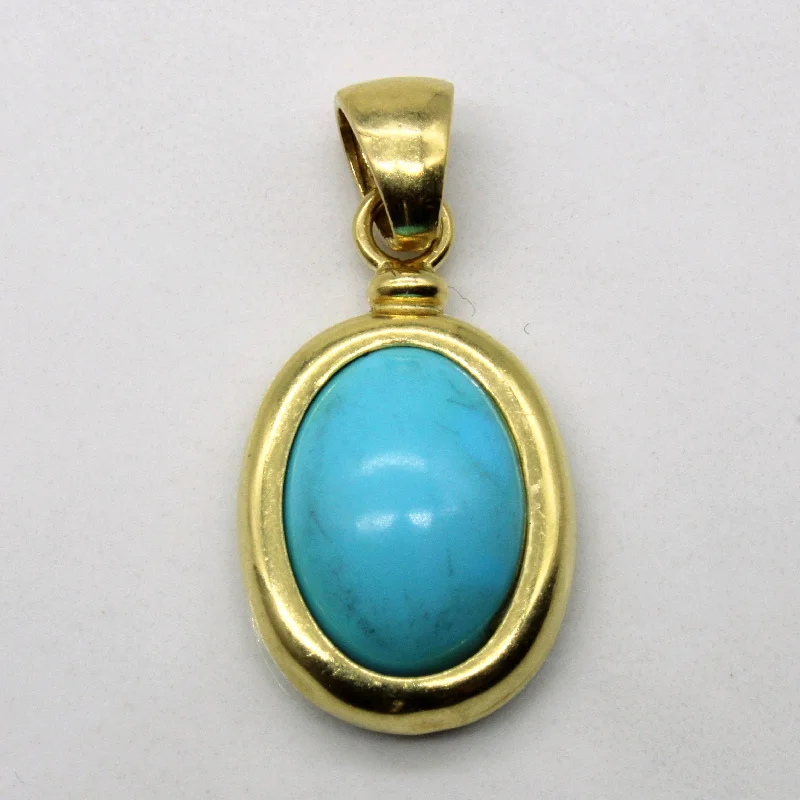 Dyed Blue Howlite Pendant | 4.25ct |