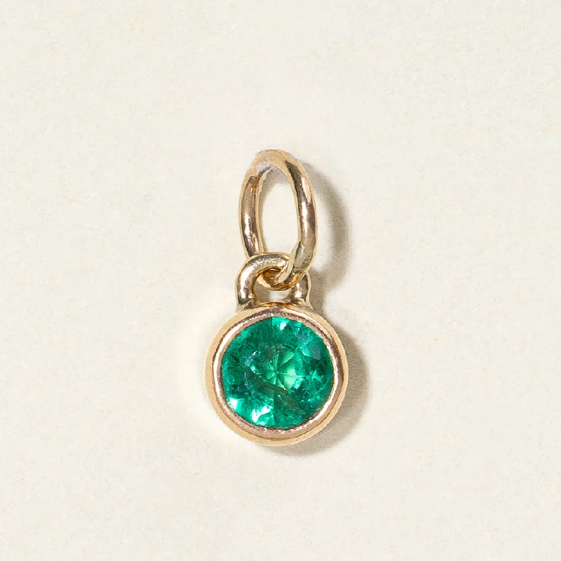 handcrafted gemstone drop earrings Emerald Charm | 0.33ct |