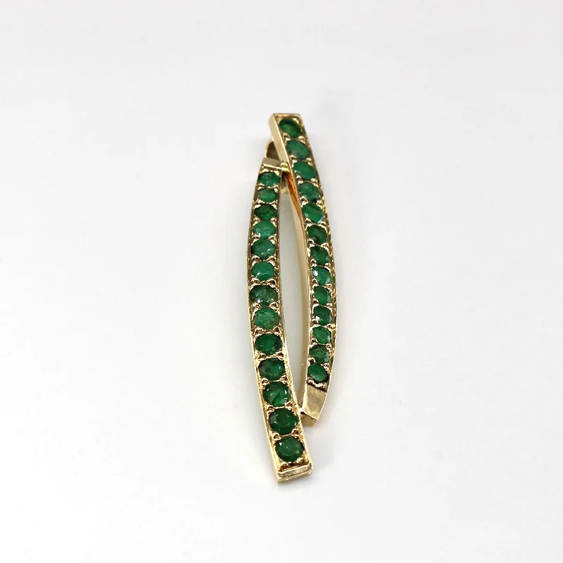 vintage cameo brooch jewelry Emerald Journey Pendant | 1.10ctw |