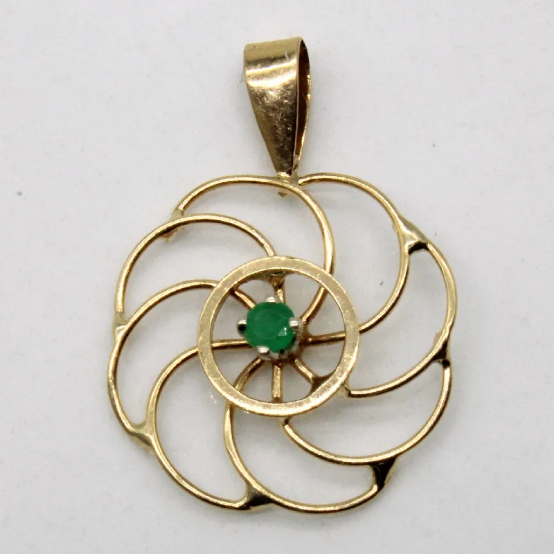 Emerald Swirl Pendant | 0.02ct |