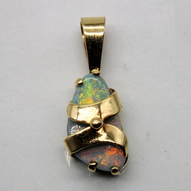 Freeform Opal Doublet Pendant | 2.20ct |