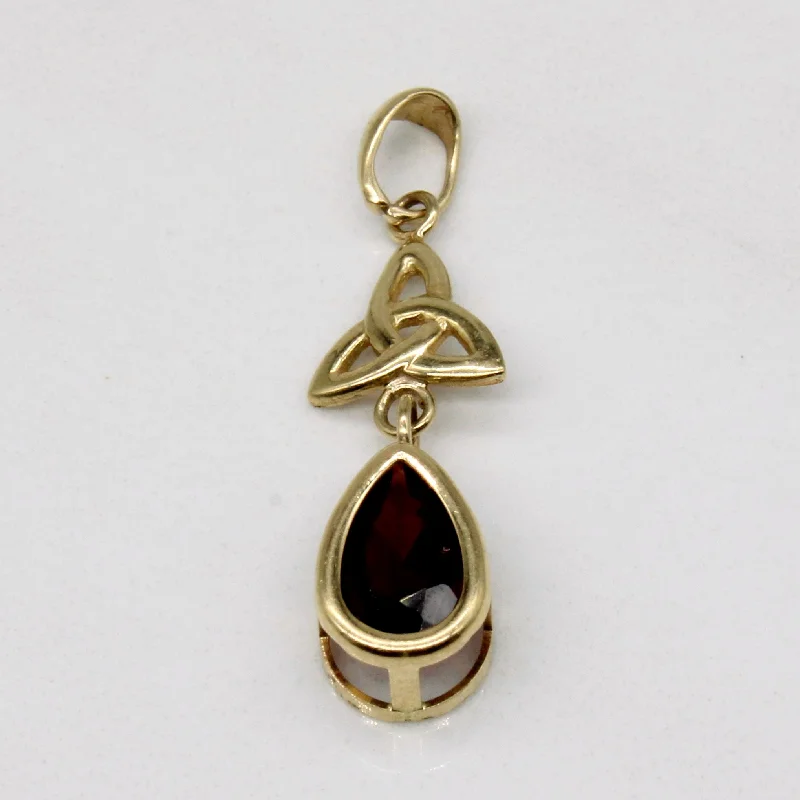 men’s titanium ring with diamonds Garnet Celtic Pendant | 0.50ct |