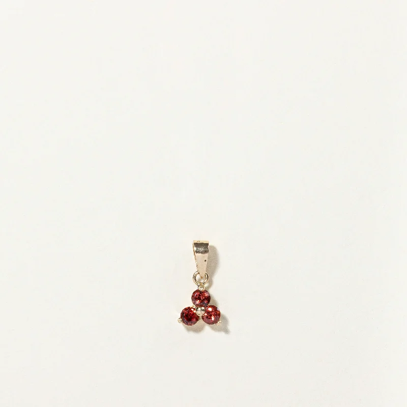 antique filigree wedding band Garnet Pendant | 0.36ctw |