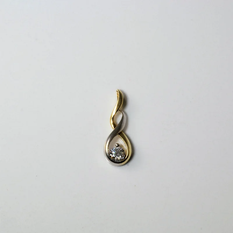 Infinity Diamond Drop Pendant | 0.28ct |