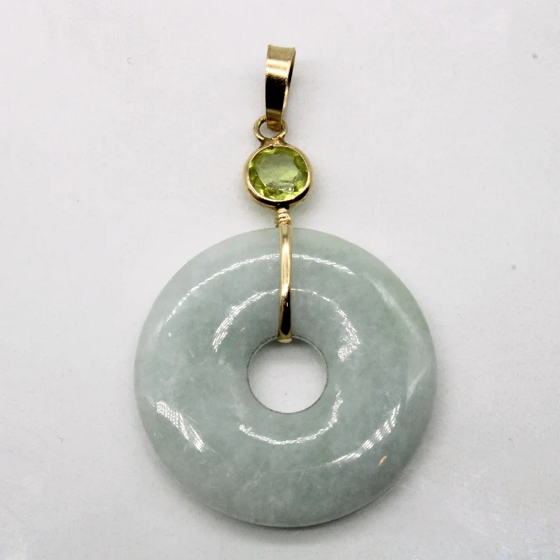 Jade & Peridot Pendant | 0.25ct |