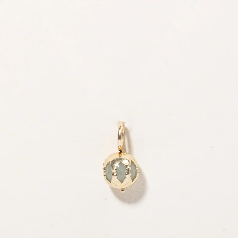 art deco diamond bracelet Jadeite Bead Ball Pendant | 7.00ct |