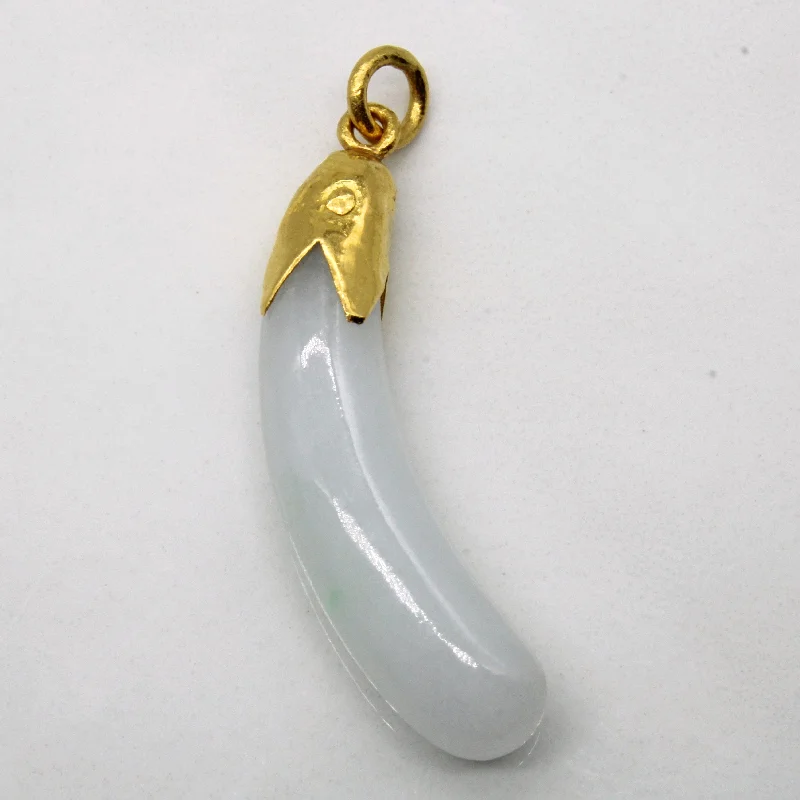 Jadeite Eggplant Pendant | 13.00ct |