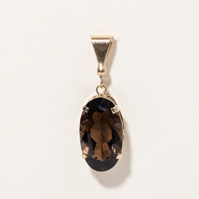 celestial sun and moon pendant Large Smoky Quartz Pendant | 17.50ct |