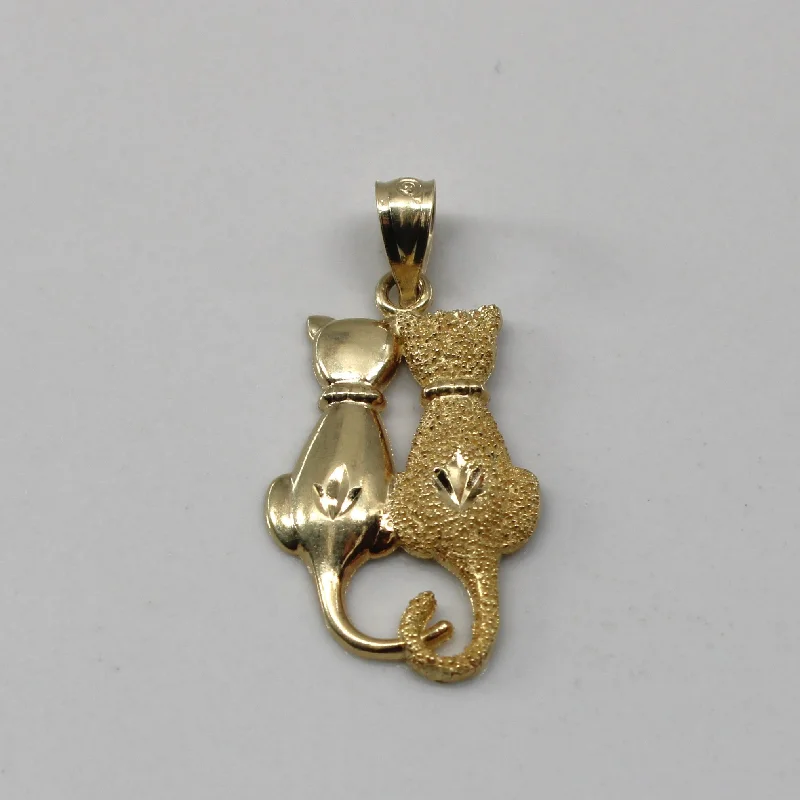 diamond tennis bracelet real Love Cats Gold Pendant