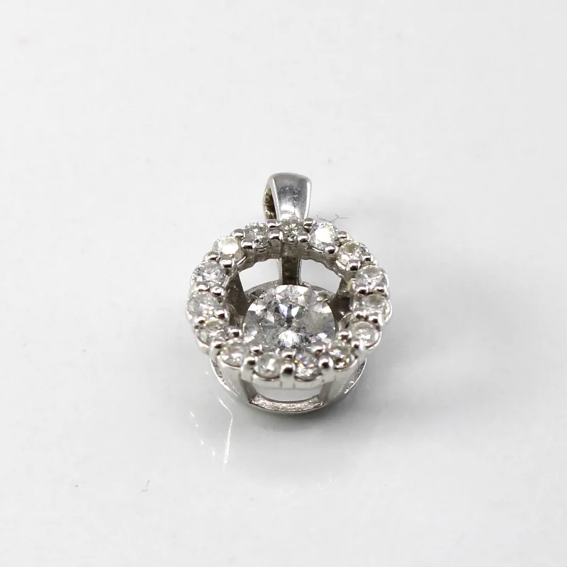 gold medallion pendant necklace Moving Diamond Pendant | 0.45ctw |