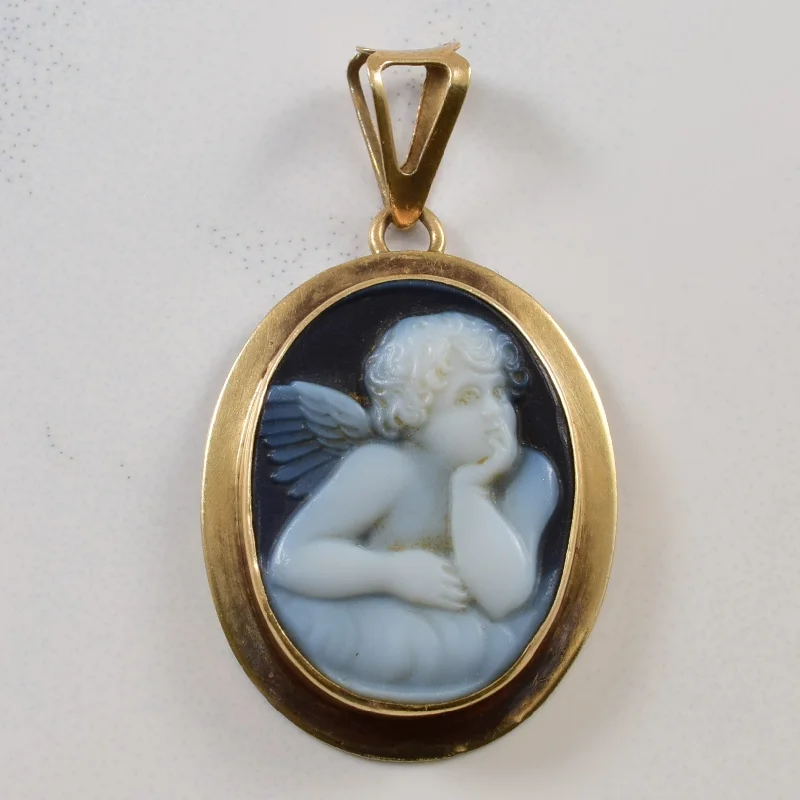 Onyx Cherub Cameo Pendant | 4.50ct |