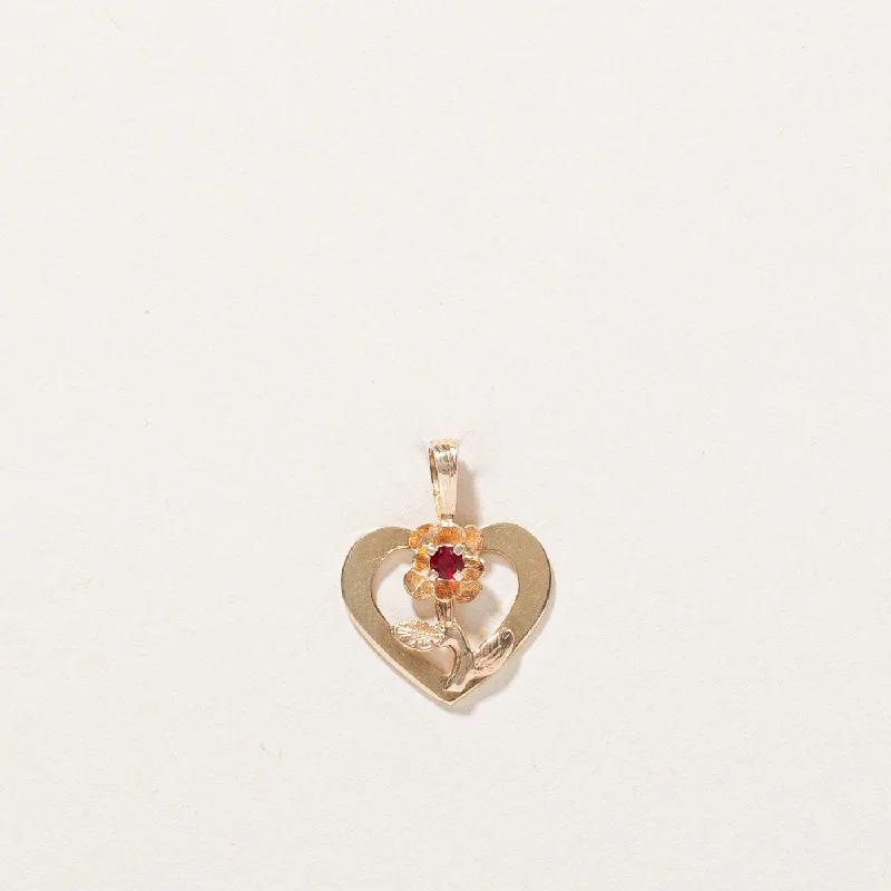 classic pearl bridal earrings Paste Glass Heart & Rose Pendant | 0.01ct |
