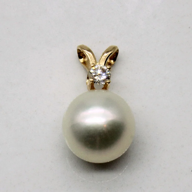 Pearl & Diamond Pendant | 0.05ct |