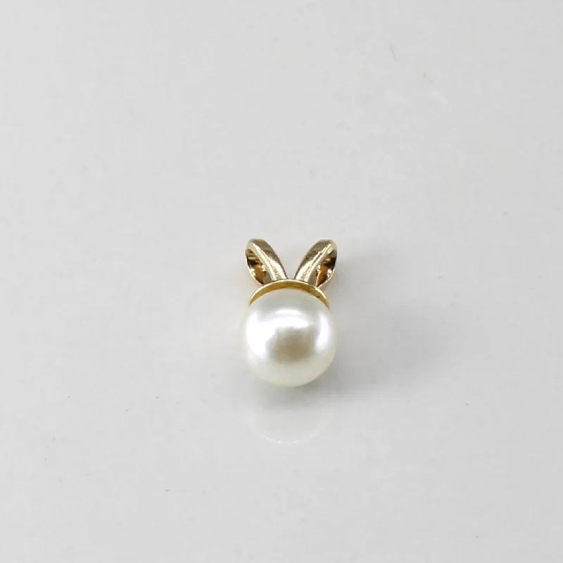 petite diamond promise ring Pearl Drop Pendant