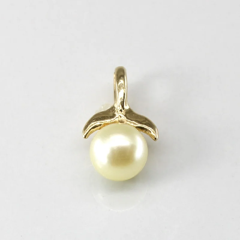 celestial sun charm anklet Pearl Fin Gold Pendant